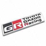 GR Toyota Gazoo Racing Fender Trunk Nameplate Emblem Badge Logo Sport Chrome