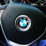 Silver Steering Wheel Logo Emblem Ring Cover BMW 1 3 4 5 7 Series X1 X3 X5 X6