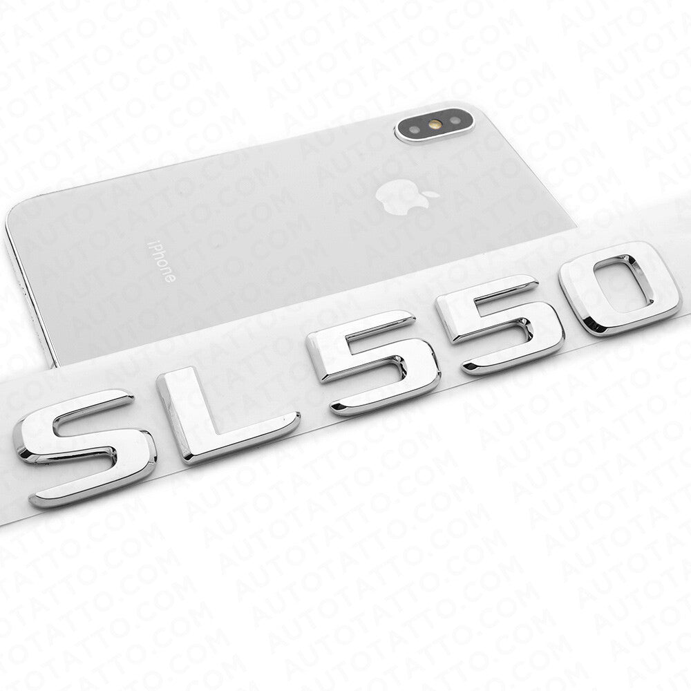 For 17-21 Mercedes SL 550 Letter Emblem Trunk Lid Logo Badge AMG Sport Chrome