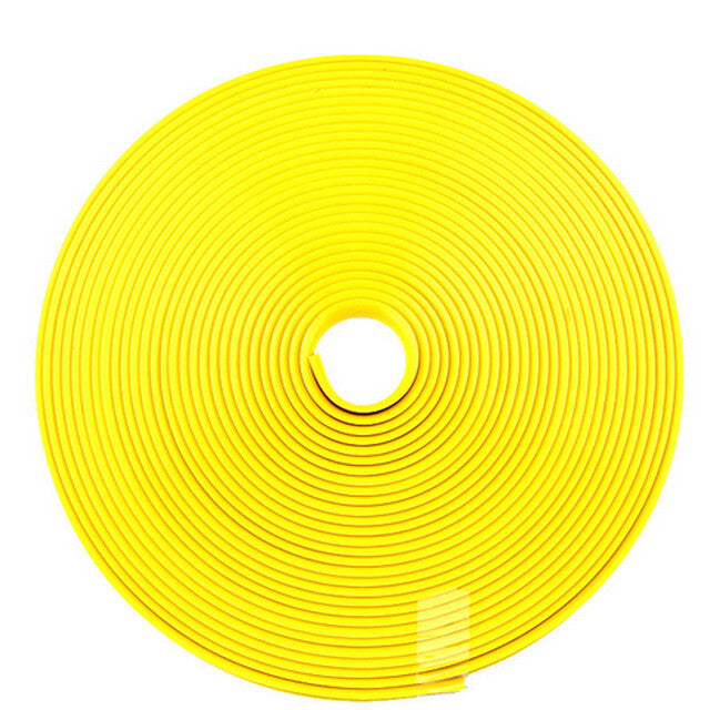 26FT Car Wheels Hub Rim Edge Protector Ring Tire Guard Sticker Rubber Strip Line