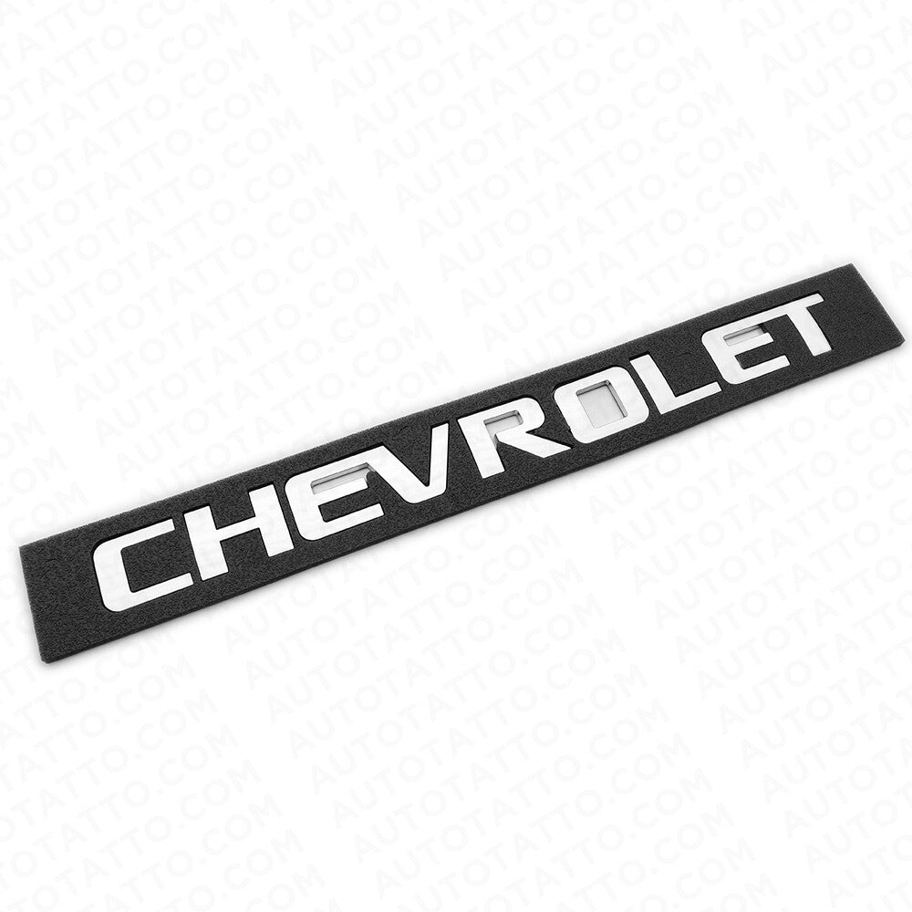 Chevy Chevrolet Truck Lifgate Letter Badge Logo Emblem Chrome Large Size