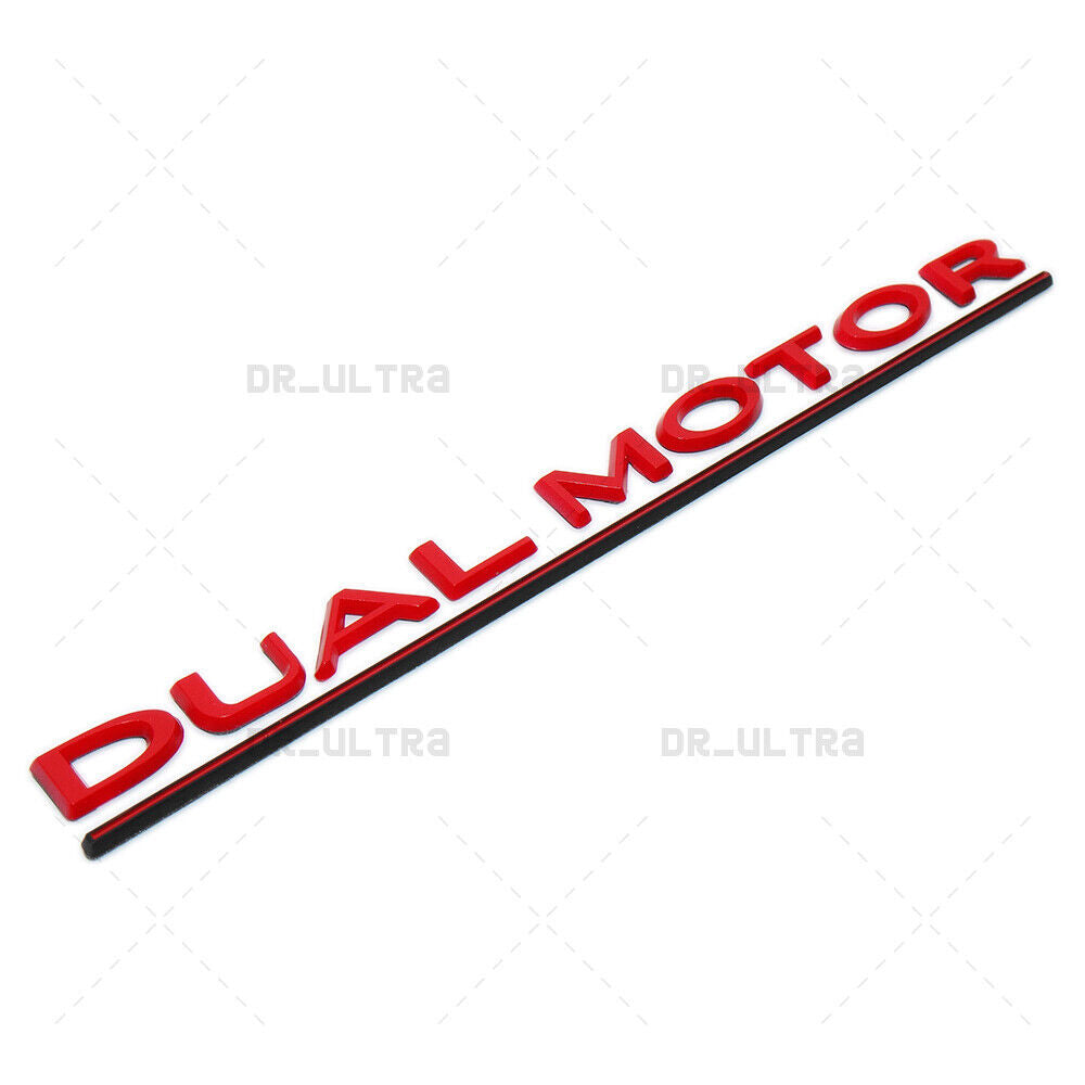 Tesla Rear Liftgate Lid Dual Motor Performance Nameplate Logo Badge Emblem Sport
