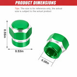 4pcs Universal Car Tire Wheel Valve Stem Caps Hex Design Dust Cover Accessories