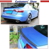 2013-2016 AUDI A4 B8.5 M Sport Style Real Carbon Fiber Trunk Spoiler Wing Lip