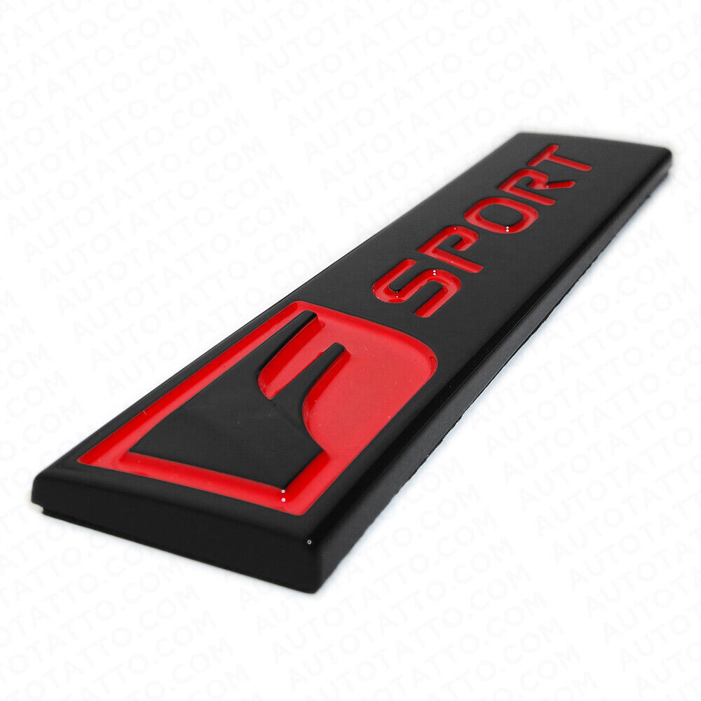 For Lexus F-Sport Logo Badge Rear Trunk Luggage Lid Emblem Decoration Black Red