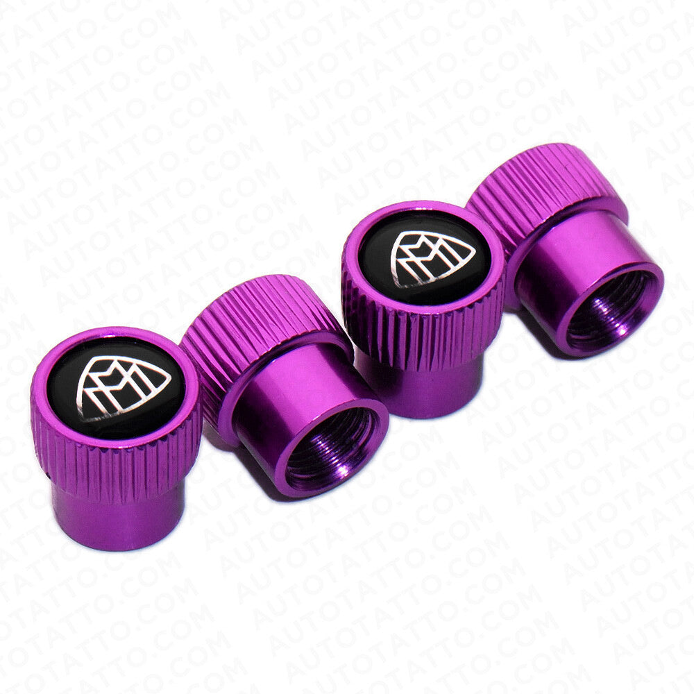 For Maybach Roundel Car Wheels Tire Air Valve Caps Stem Dust Logo Cover Sport