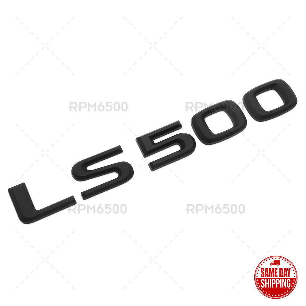 For Lexus Rear Turnk Lid LS 500 Letter Logo Badge Emblem Car Replace Matte Black