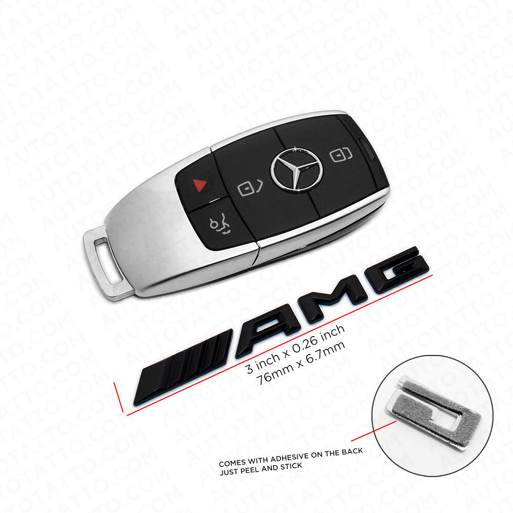 Black Style AMG Interior Multimedia Decal Sticker Badge Decoration Emblem Logo
