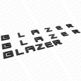 3pcs 19-23 Chevy Blazer Front Door & Liftgate Gloss Black Nameplate Badge Emblem