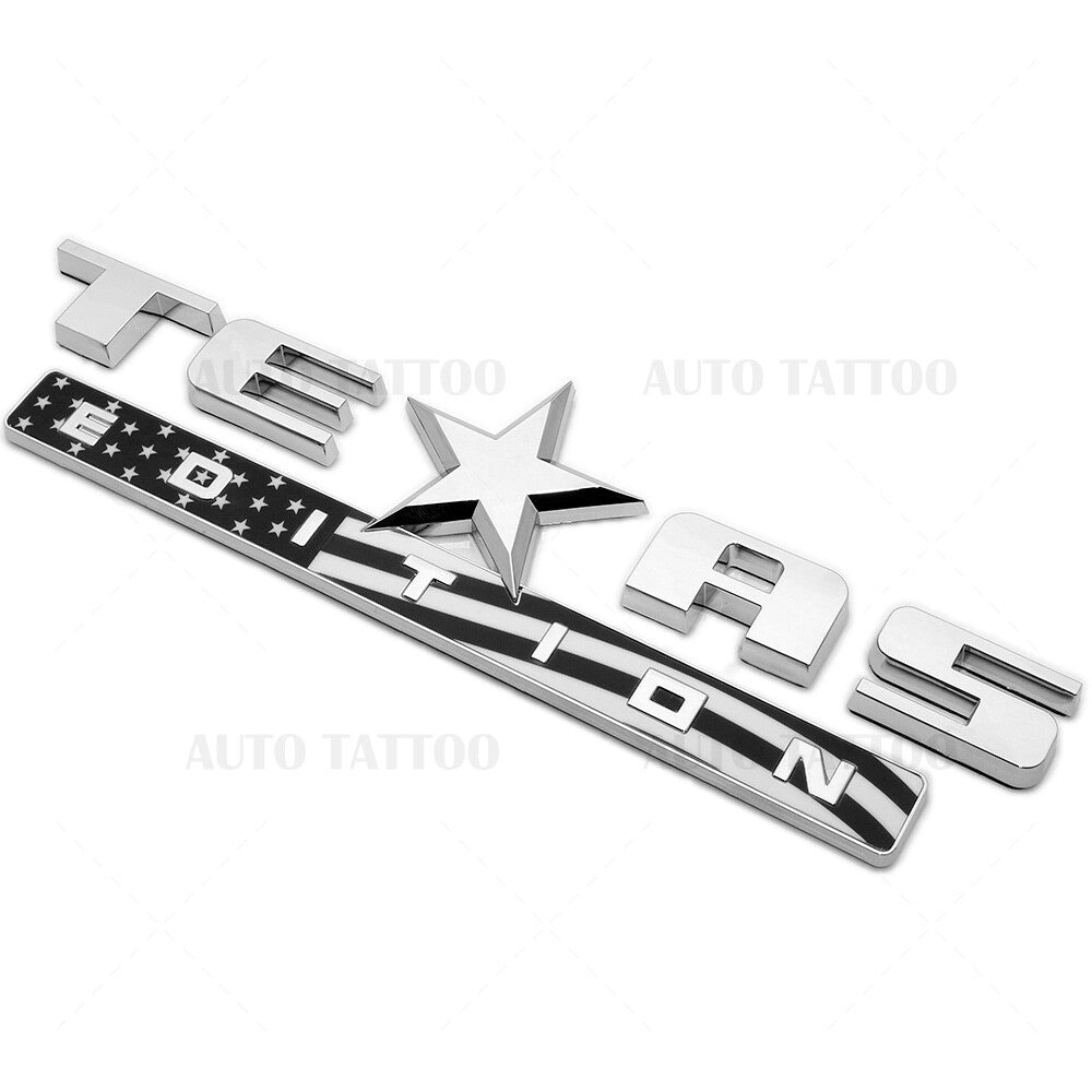 2x GMC Chevrolet Cadillac USA Flag TEXAS Edition Door Logo Emblem Badge Decorate