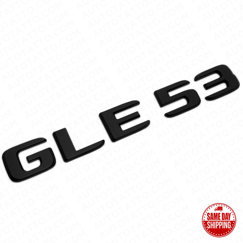 2021 Mercedes-Benz GLE 53 Letter Emblem Liftgate Badge AMG Sport Matte Black