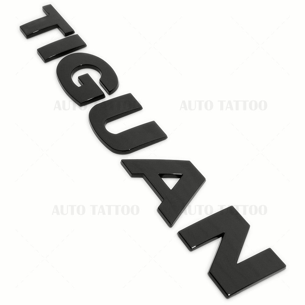 12-18 Volkswagen Tiguan Rear Truck Boot Lid Nmaeplate Badge Emblem Black