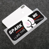 Universal Spark Me Everyday Butt Funny Cute Sticker For Car SUV Decoration Decal