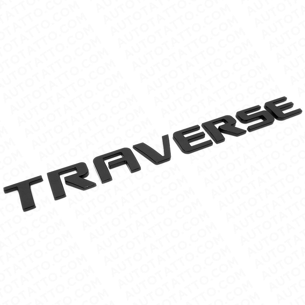 Chevy Traverse Rear Lifgate Letter Badge Nameplate Logo Emblem Matte Black Sport