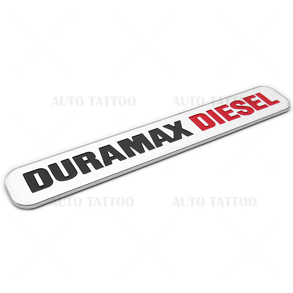 2x 01-21 Chevy GMC Duramax Diesel Door Hood Fender Tailgate Letter Logo Emblem