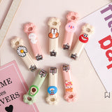 2x Cute Cartoon ABS Stainless Steel Nail clippers Nail Cutter Tool(Random Style)