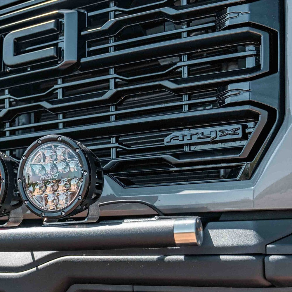 Front Grille Emblem 3D Badge Nameplate Fit 2024-2025 AT4X GMC Sierra Blackout