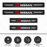 For Nissan Car Door Plate Sill Scuff Cover Anti Scratch Decal Sticker Protector