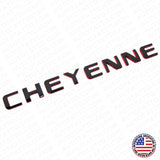 For Chevy Cheyenne Door Tailgate Badge Logo Emblem Truck Black Red Redline Sport