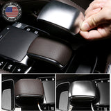 Matte Silver Central Control Armrest Decorative Cover Trim For NEW GLE GLS Class