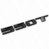 For Cadillac CT4 CT5 XT4 XT5 Rear Turnk 550 T Nameplate Badge Emblem Gloss Black