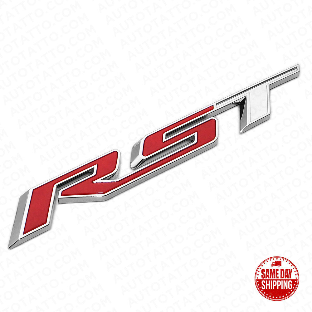 19-22 OEM Chrome Chevy Silverado Tailgate RST Letter Logo Emblem Badge 4x4 Sport