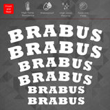 Brabus AMG Car Wheels Brake Caliper Sticker Decal Logo Decoration Sport White