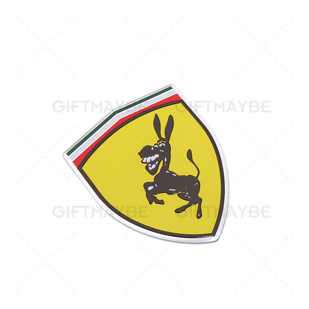 Universal 1x or 2x Fashion Aluminum Alloy Donkey Car Decal Sticker Decoration