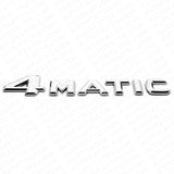 99-14 Mercedes 4 Matic Emblem 3D Trunk Logo Letter Sport Badge AMG - OEM Chrome