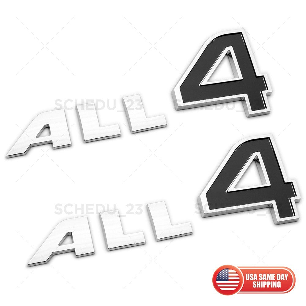 2x Mini Cooper Clubman Countryman Paceman F54 F60 R60 Door ALL 4 Badge Emblem