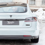 Tesla Rear Chinese 特斯拉 3D Decal Nameplate Logo Badge Emblem Decorate Gloss Black