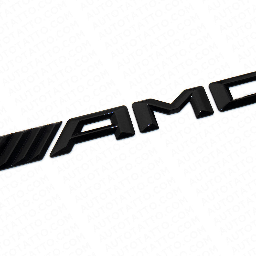 S AMG Edition Trunk Emblem Logo Sticker Badge Decoration Sport Gloss Black Red