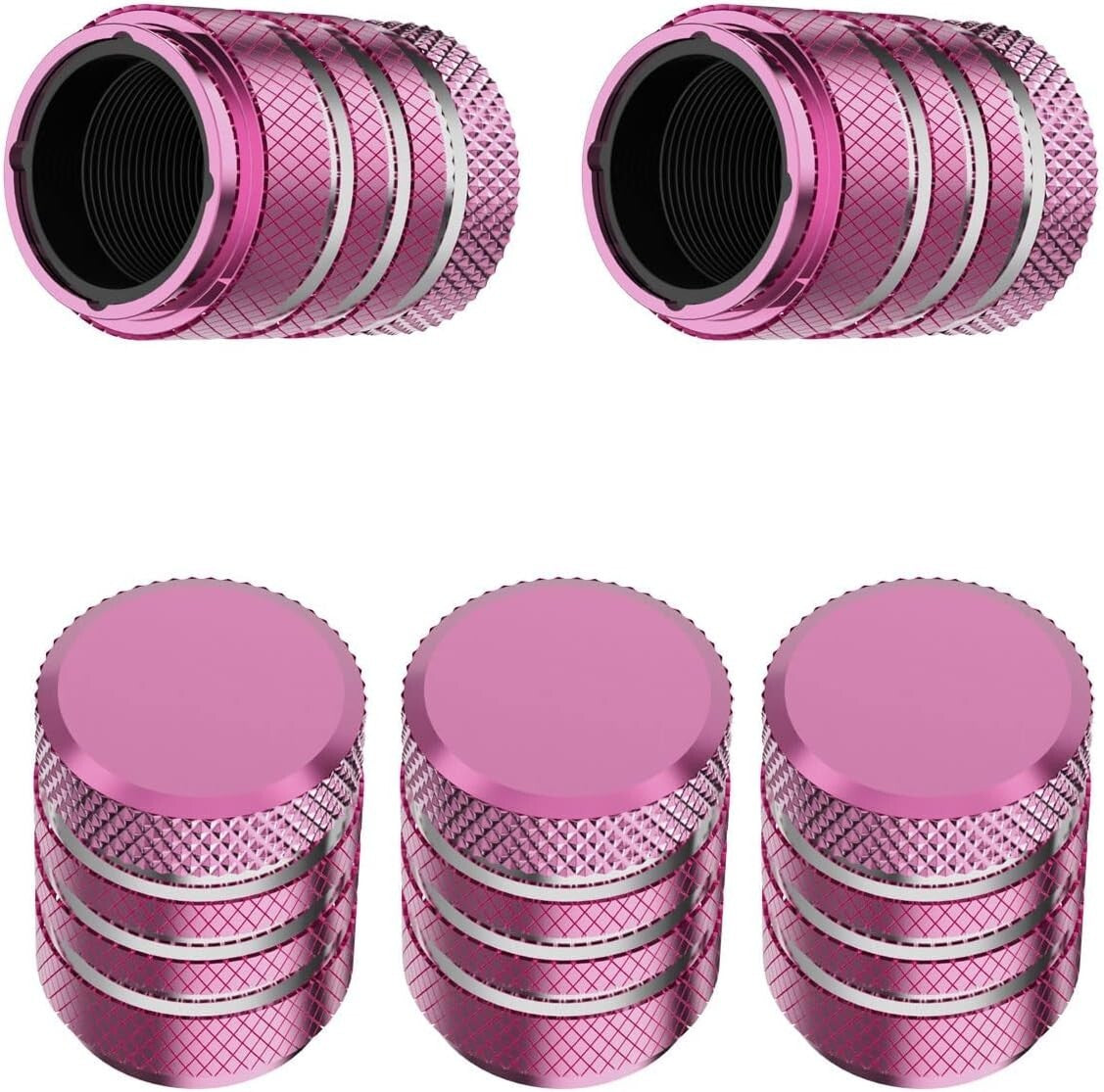 5 Pack Tire Valve Stem Caps Cover Universal Fit for Auto Car Truck Multi- Color