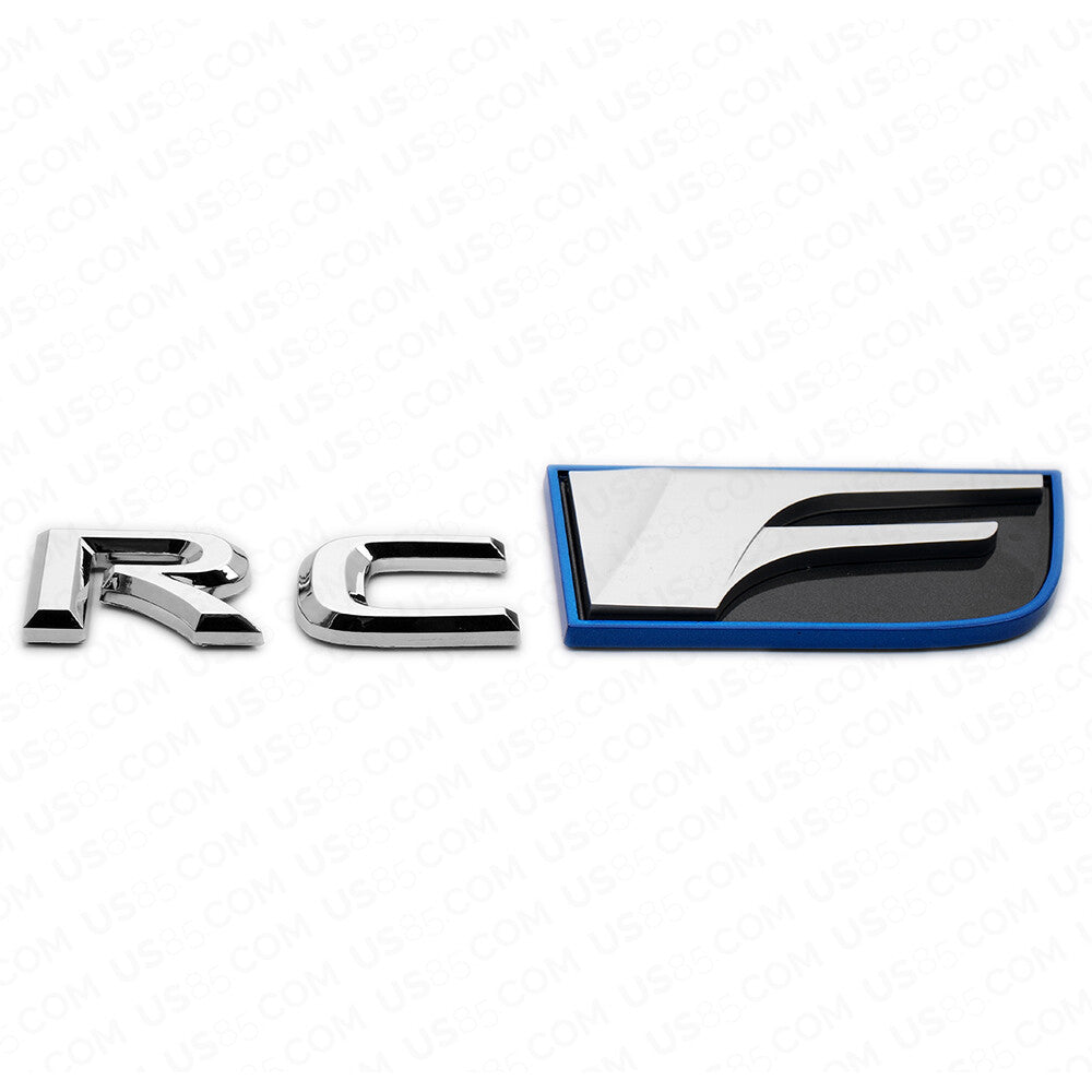 For Lexus Trunk Lid RCF RC F Letter Logo Badge Emblem Car Replace F-Sport Chrome