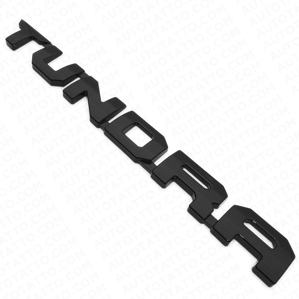 2pcs 13-21 Gloss Black Tundra Letter Side Fender Nameplate Emblem Badge Logo
