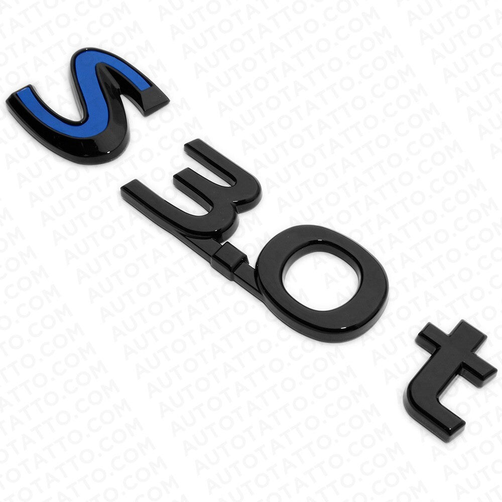 For Infiniti S 3.0t Left or Right Side Fender Badge Emblem Nameplate Black Blue