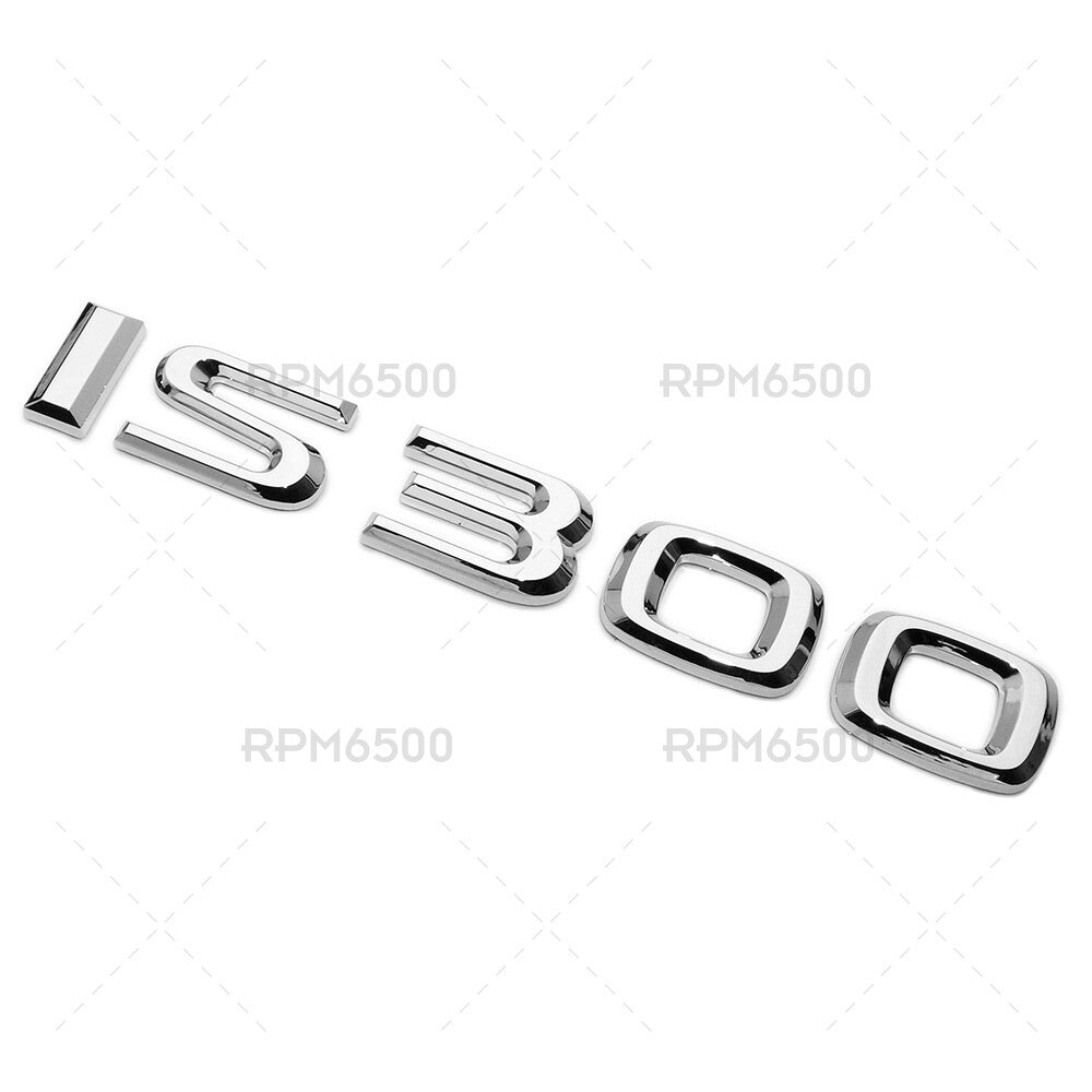 For Lexus Trunk OEM Chrome IS 300 Letter Logo Badge Emblem Car Replace F-Sport