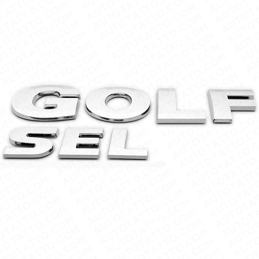 2015-2021 Volkswagen Rear Liftgate Golf SEL Nameplate Emblem Badge Chrome