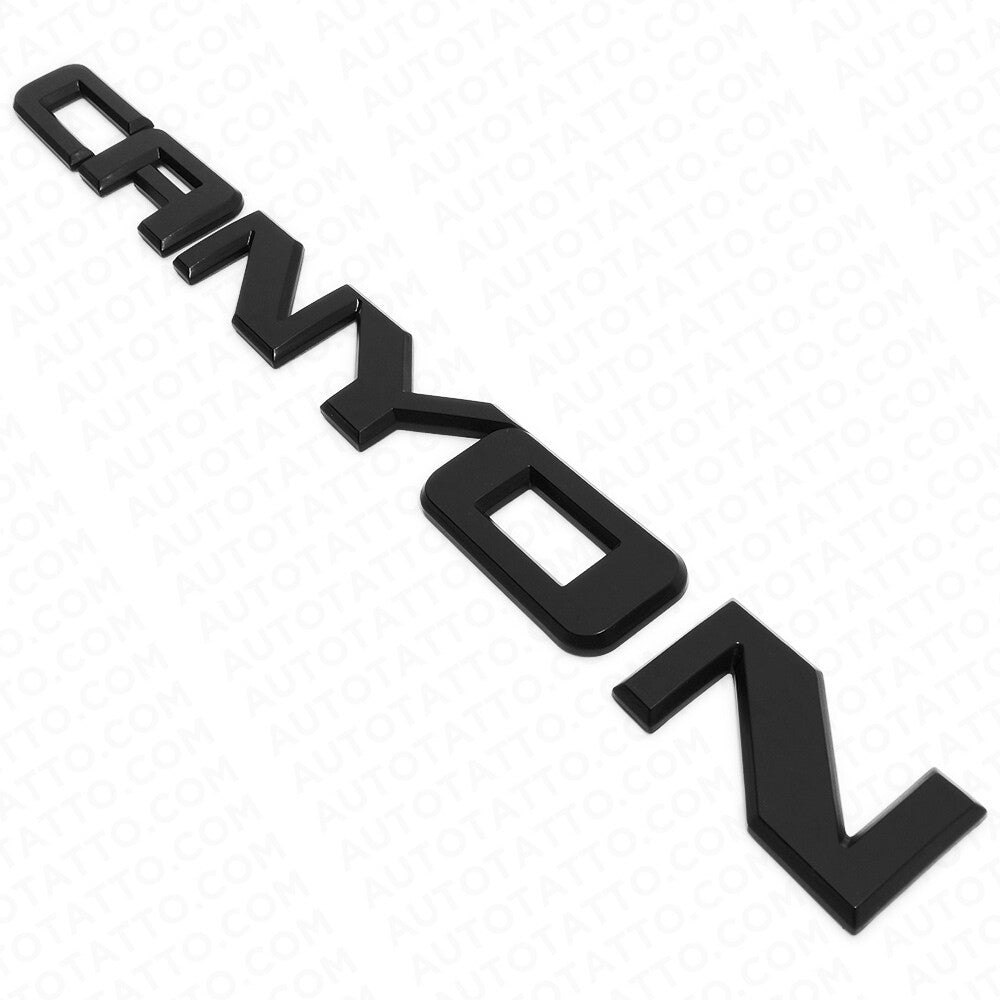 3x GMC Canyon Door & Rear Liftgate Badge Logo Decal Emblem Decorate Matte Black