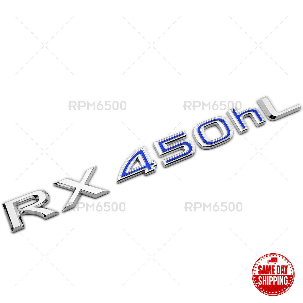 Lexus Liftgate OEM Chrome RX 450hL Letter Logo Badge Car Emblem Replace F-Sport