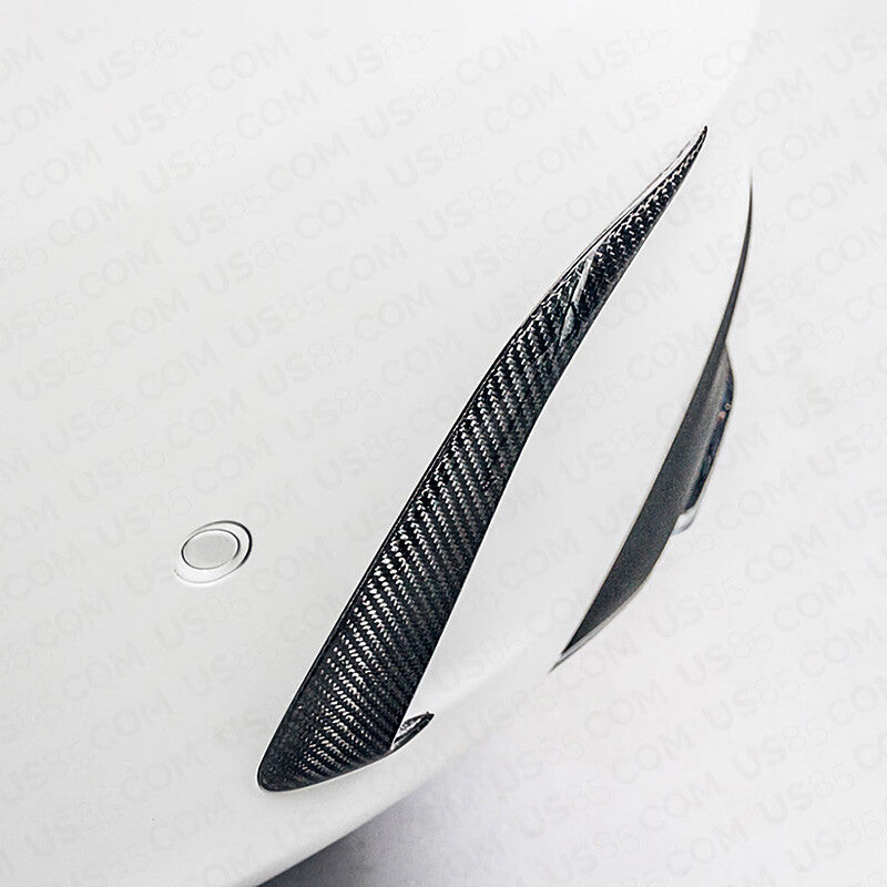 15-20 C-Class W205 4DR Rear Bumper Real Carbon Fiber Side Vents Spoiler Forged