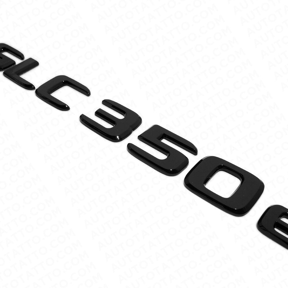 19-21 Mercedes-Benz GLC 350e Letter Emblem Liftgate Badge AMG Sport Gloss Black