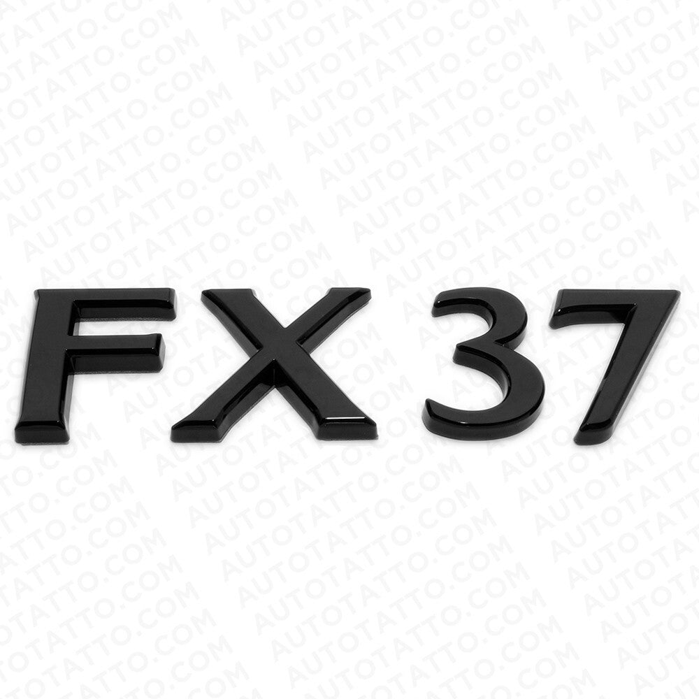For Infiniti FX37 Rear Liftgate Logo Letter Badge Emblem Nameplate Gloss Black