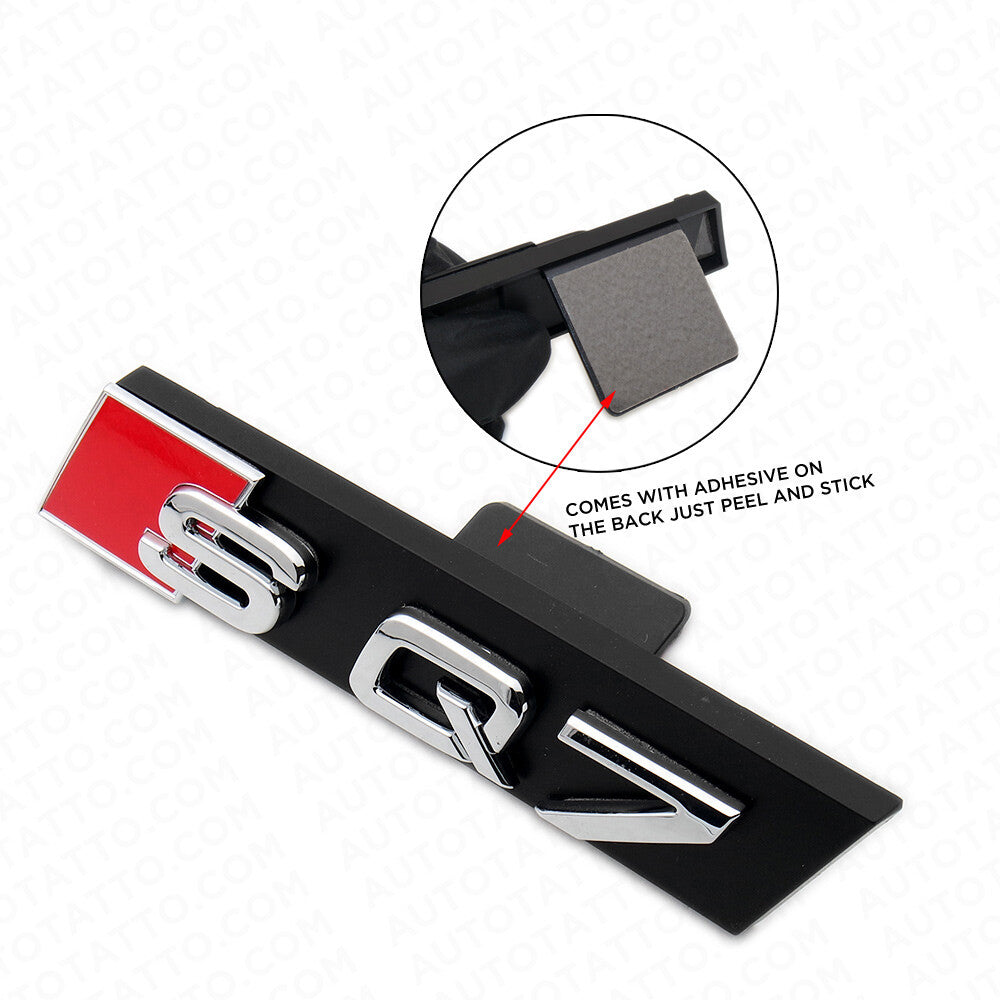Audi SQ7 Front Grille Bumper Radiator Lettering Emblem Badge Logo Sport Chrome