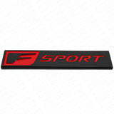 For Lexus F-Sport Logo Badge Rear Trunk Luggage Lid Emblem Decoration Black Red