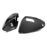 19-24 Audi C8 A6 S6 A7 S7 A8 Real Carbon Fiber Car Side Mirror Cover Cap Replace