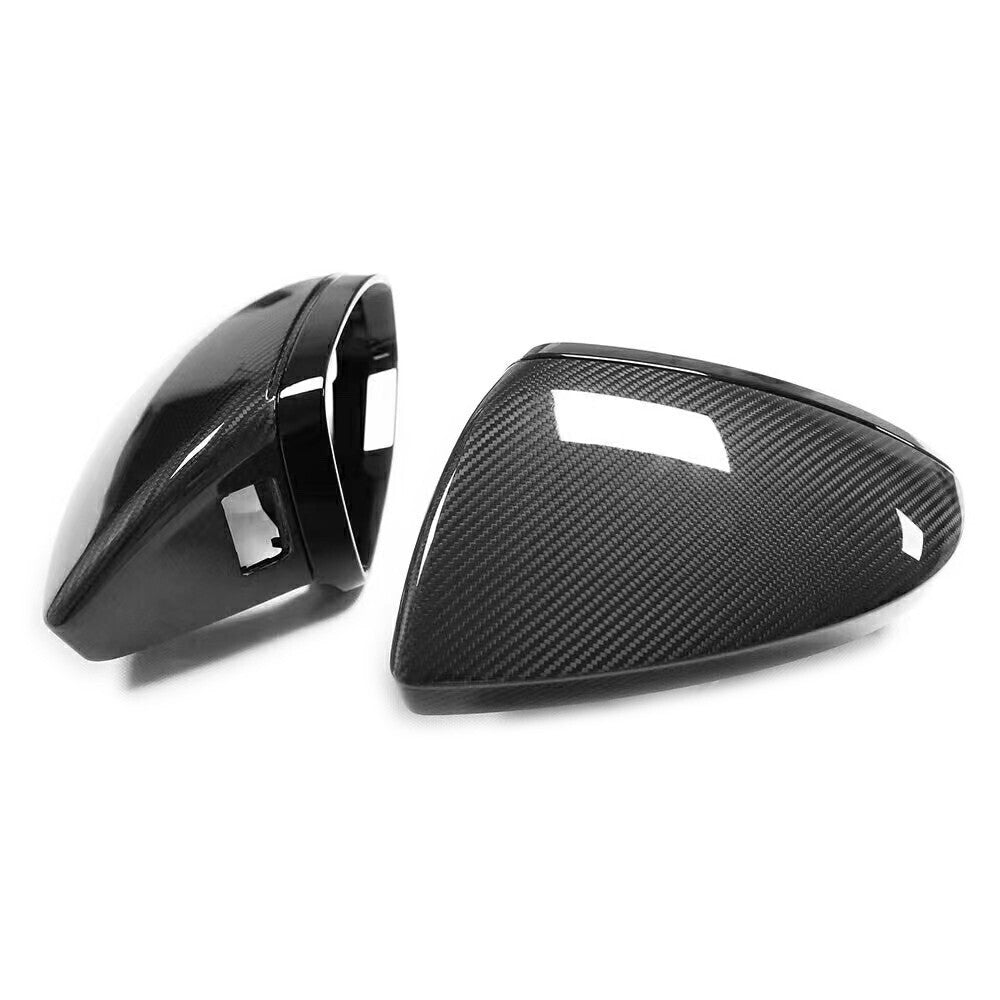 19-24 Audi C8 A6 S6 A7 S7 A8 Real Carbon Fiber Car Side Mirror Cover Cap Replace