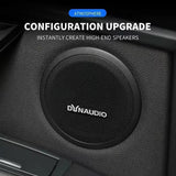 2pcs Dynaudio 50mm Aluminum Logo Emblem Car Door Speaker Badge Decal Replacement
