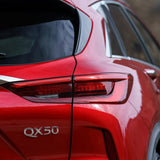 For Infiniti QX50 Rear Liftgate Logo Letter Badge Emblem Nameplate Silver Chrome