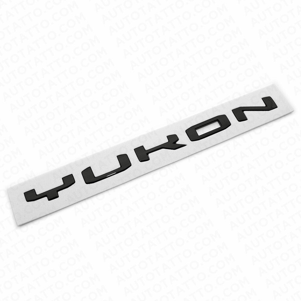 2021+ GMC Yukon Side Door Nameplate Logo Letter Badge Emblem AT4 XL Gloss Black